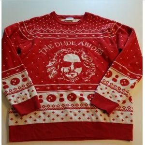 The Big Lebowski The Dude Abides Ugly Christmas Sweater